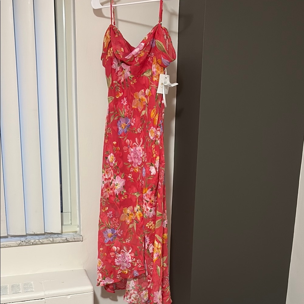 By & By Coral Floral Dress